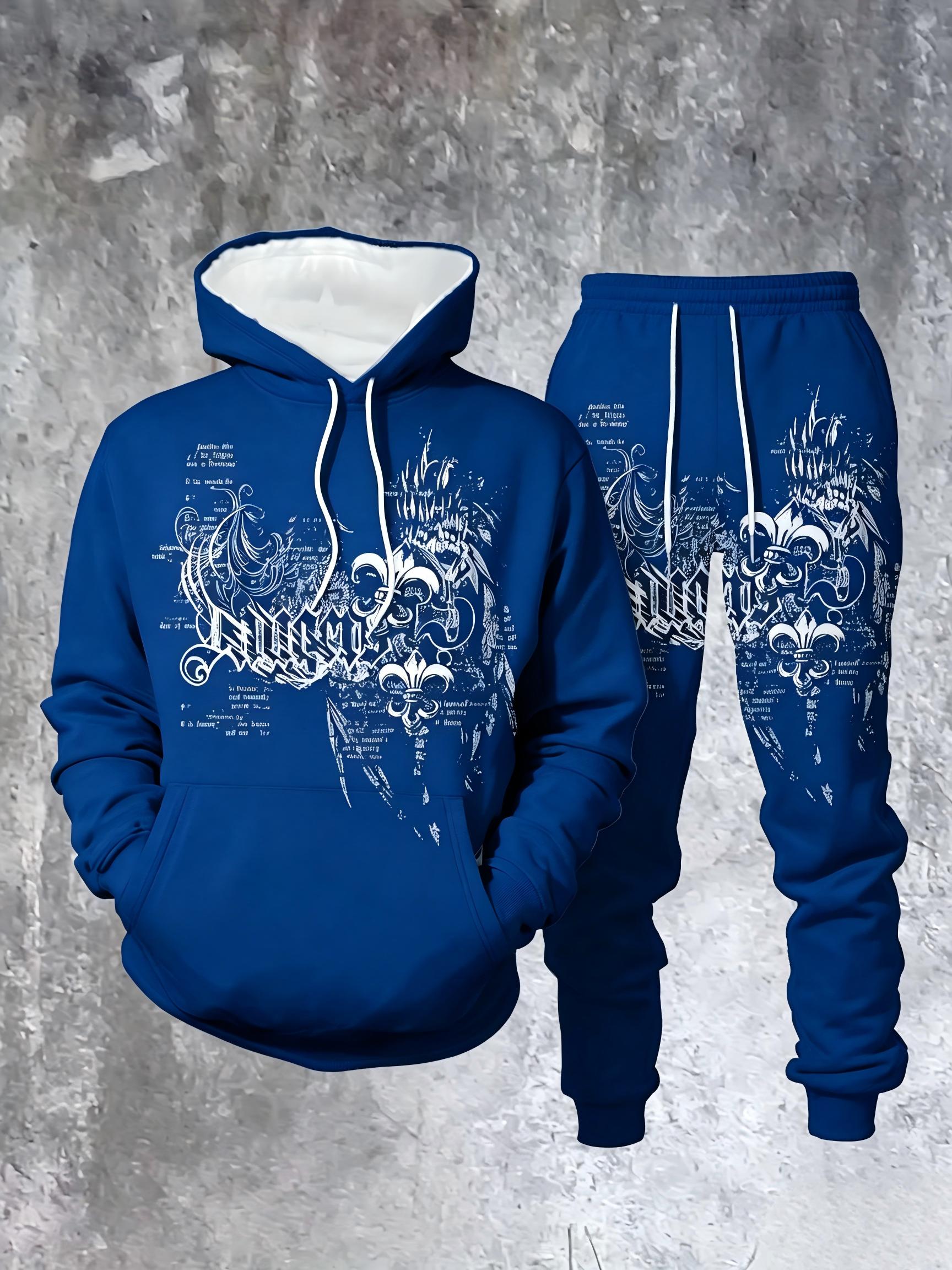 Conjunto de moletom com capuz  - Mens Fashion Streetwear avaliação e preço