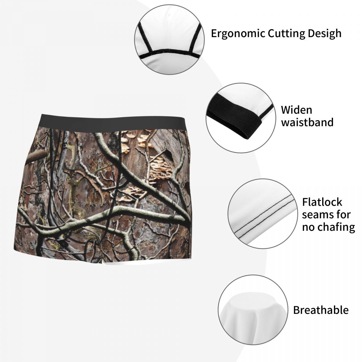 Cuecas de Camuflagem Personali - Men'S Fashion Underwear avaliação e preço