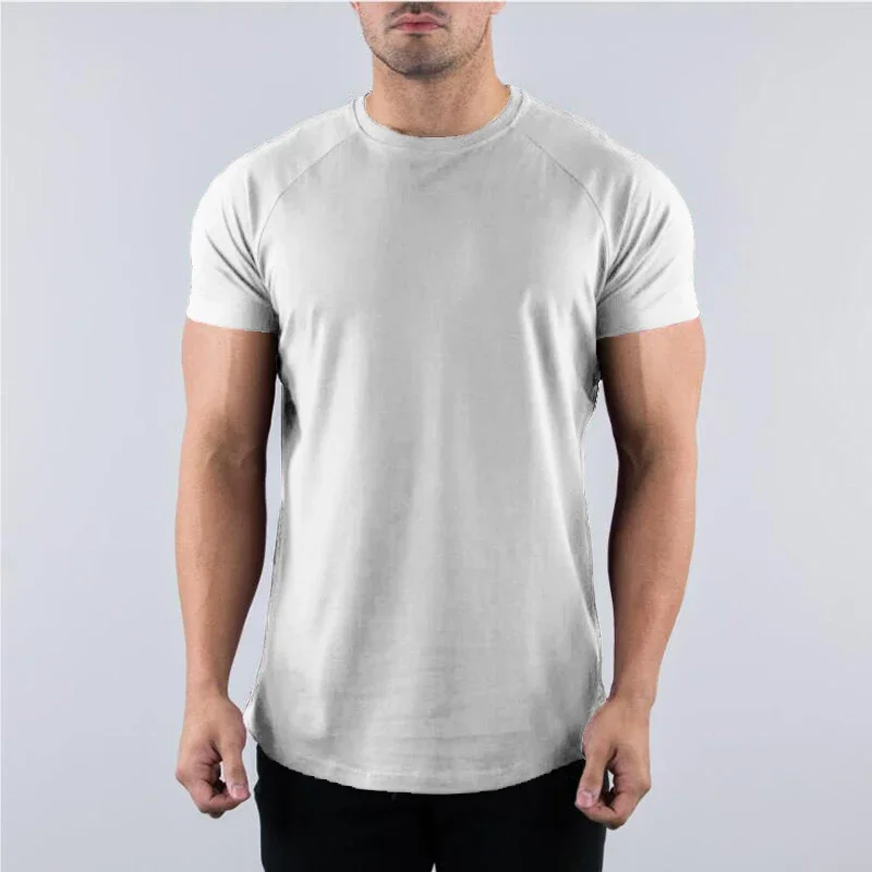 Camiseta de algodão de manga c - Muscle Tee Workout avaliação e preço