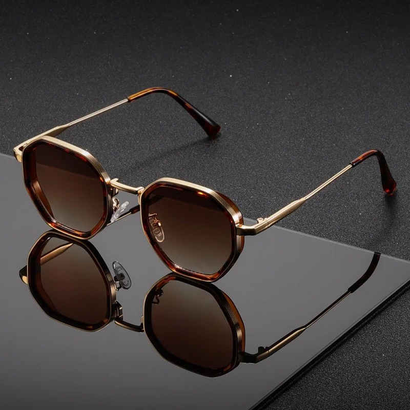 1 Par de Óculos de Sol Unissex - Men'S Fashion Round Glasses avaliação e preço
