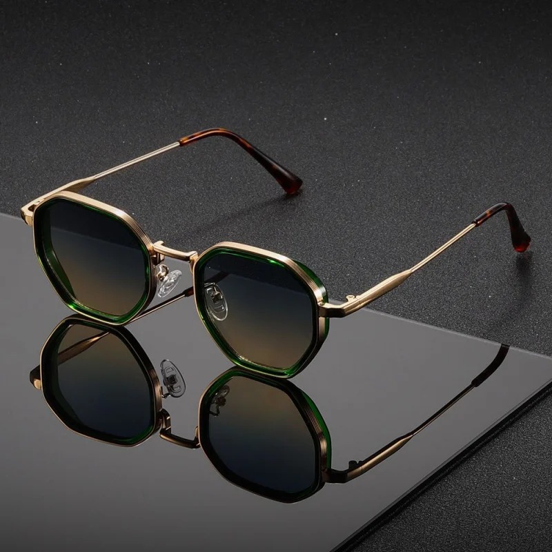 1 Par de Óculos de Sol Unissex - Men'S Fashion Round Glasses avaliação e preço