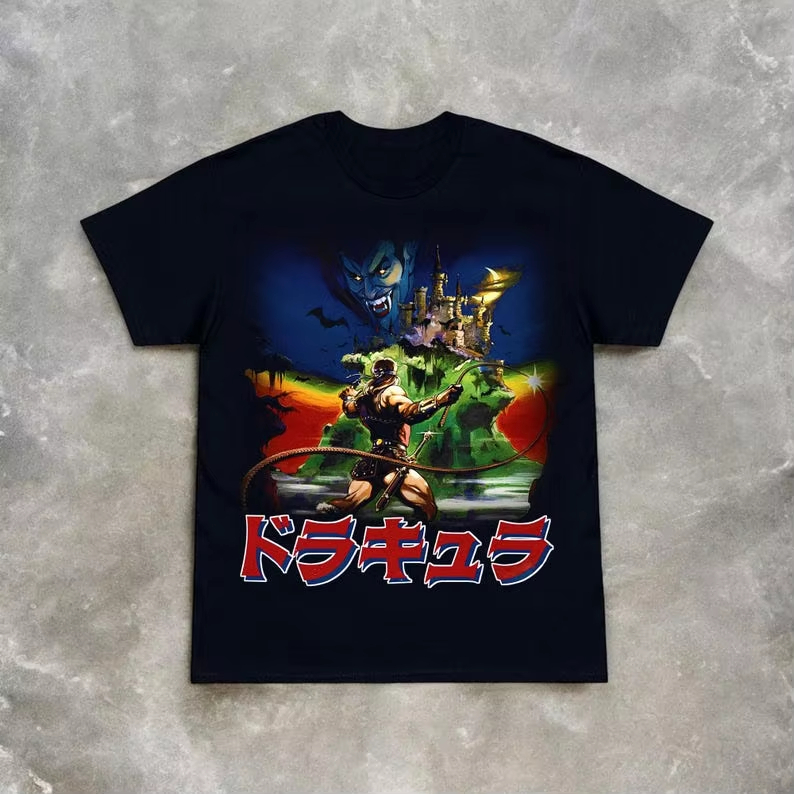 Camiseta Castlevania NES Konam - Men'S Fashion From The 80S avaliação e preço