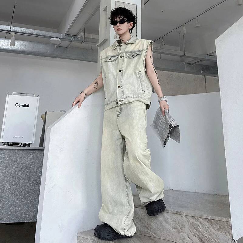 LUZHEN 2026 Conjunto de Verão  - Mens Fashion Streetwear avaliação e preço