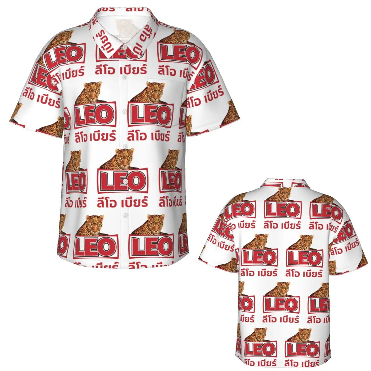 Camisas Havaianas Leo Beer Ban - Mens Fashion Bangkok avaliação e preço