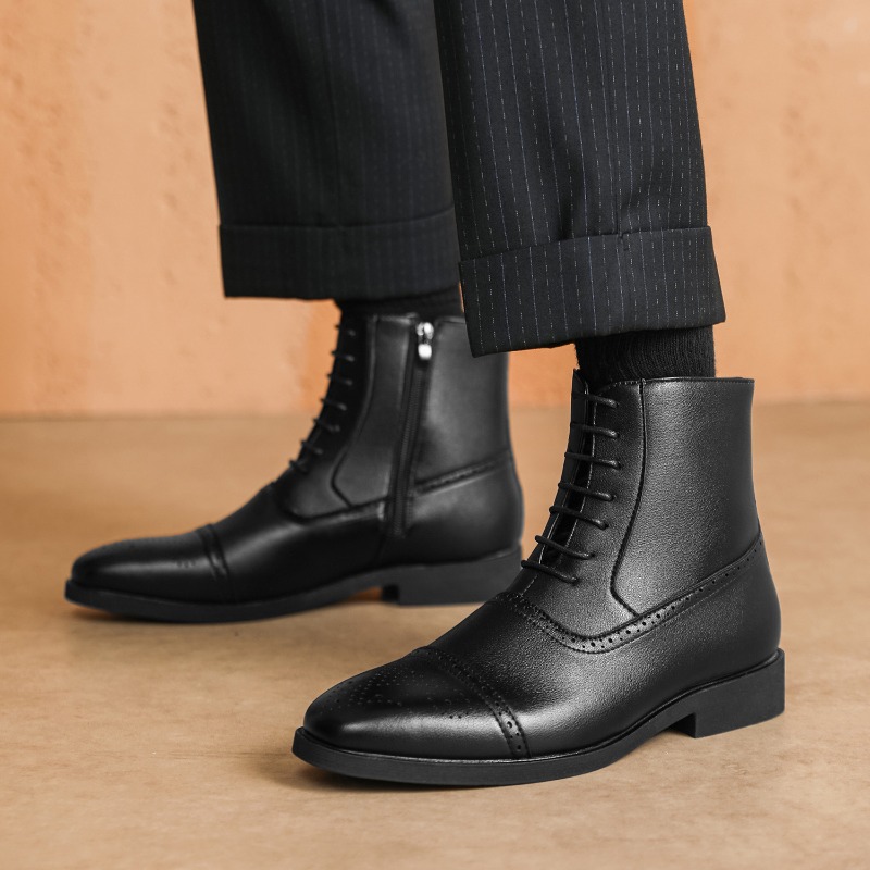 Botas masculinas de luxo novos - Chelsea Boots Men avaliação e preço