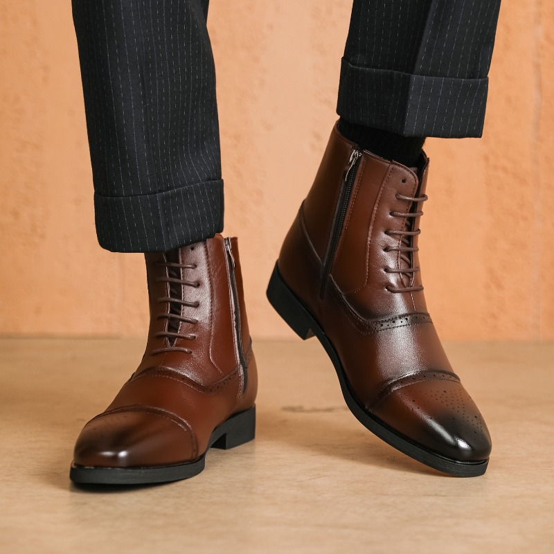 Botas masculinas de luxo novos - Chelsea Boots Men avaliação e preço