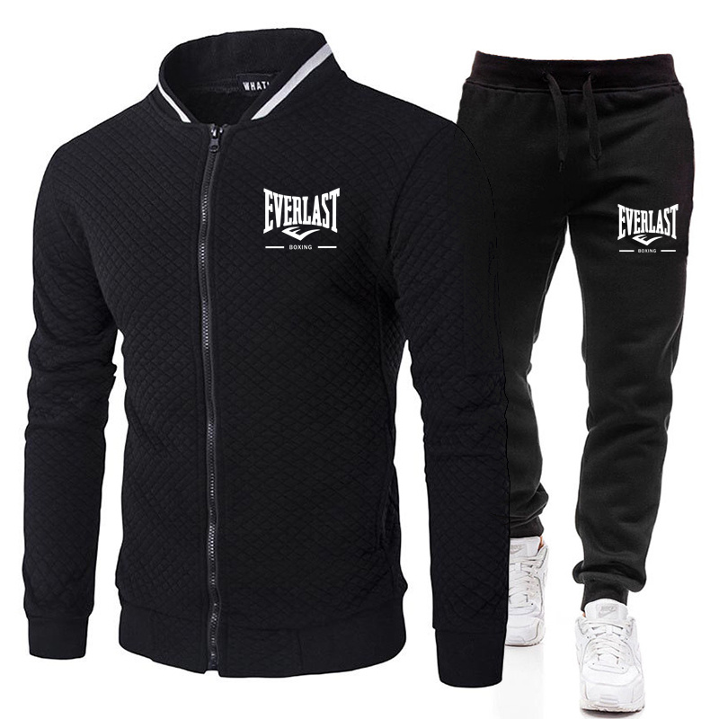 Conjunto de Jaqueta Masculina  - Mens Fashion Zip Up avaliação e preço