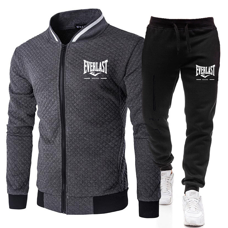 Conjunto de Jaqueta Masculina  - Mens Fashion Zip Up avaliação e preço