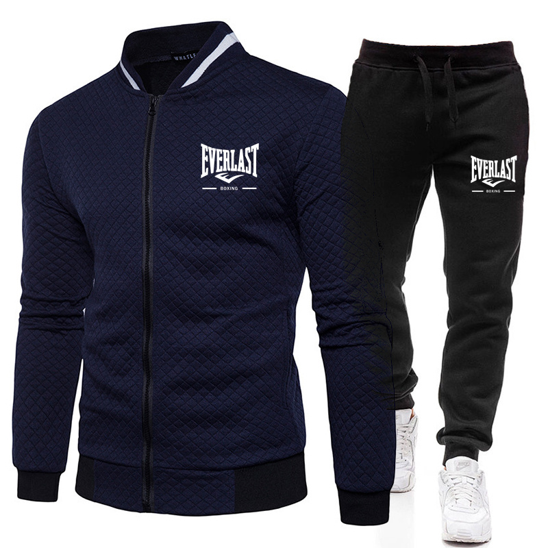 Conjunto de Jaqueta Masculina  - Mens Fashion Zip Up avaliação e preço