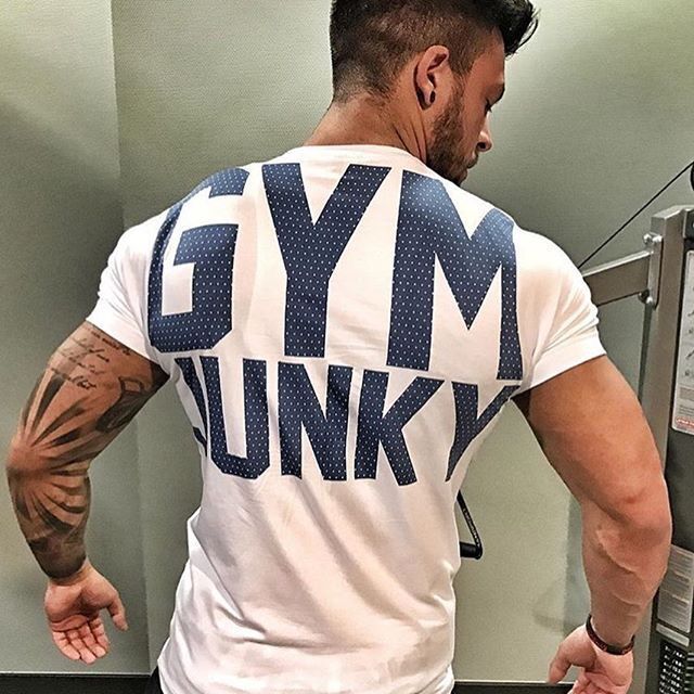 Moda masculina t camisa mascul - Muscle Tee Workout avaliação e preço