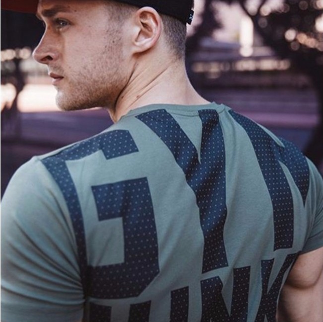 Moda masculina t camisa mascul - Muscle Tee Workout avaliação e preço