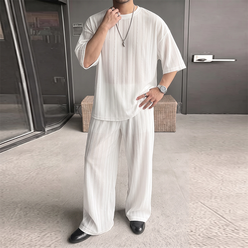 Conjuntos Masculinos INCERUN,  - Men'S Fashion Loose Pants avaliação e preço