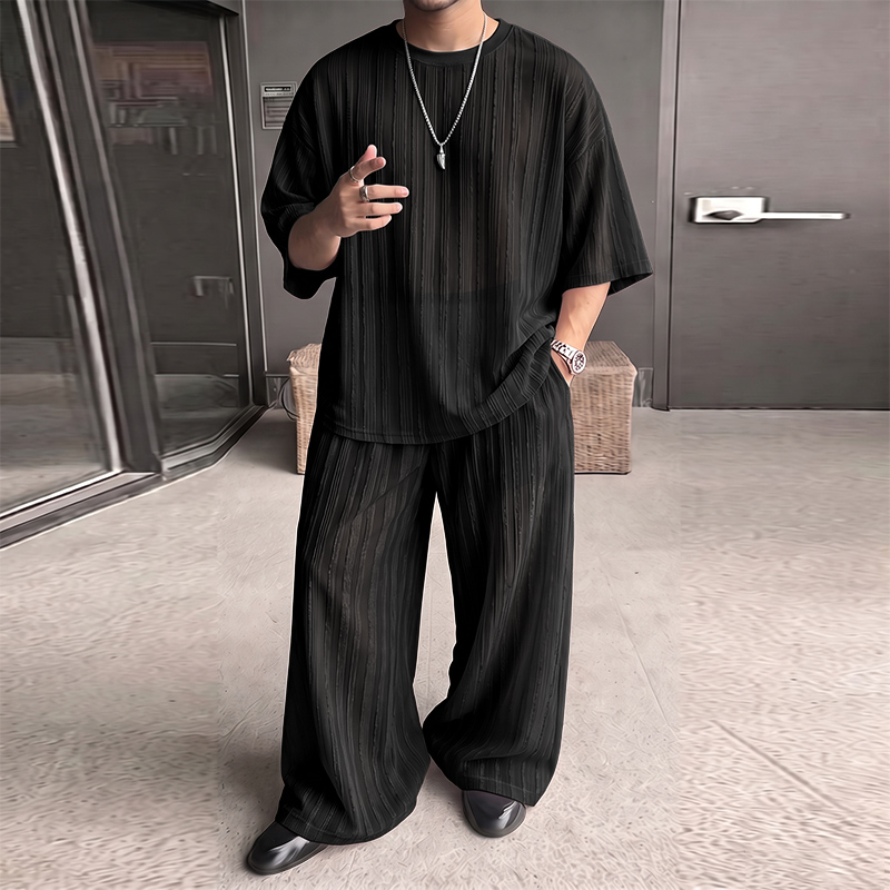 Conjuntos Masculinos INCERUN,  - Men'S Fashion Loose Pants avaliação e preço