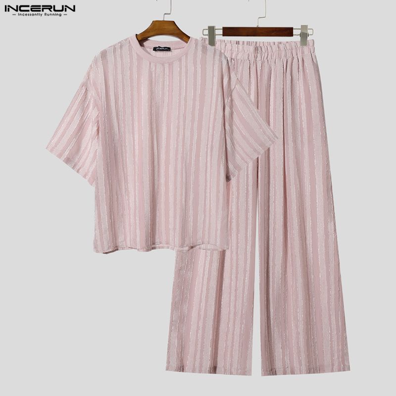 Conjuntos Masculinos INCERUN,  - Men'S Fashion Loose Pants avaliação e preço