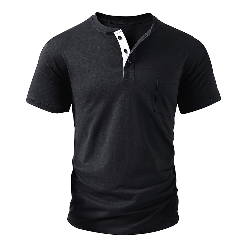 Camiseta Henley Masculina Tama - Mens Fashion Streetwear avaliação e preço