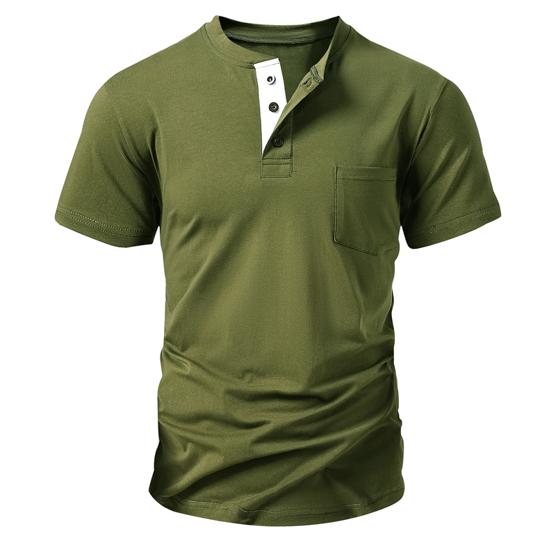 Camiseta Henley Masculina Tama - Mens Fashion Streetwear avaliação e preço