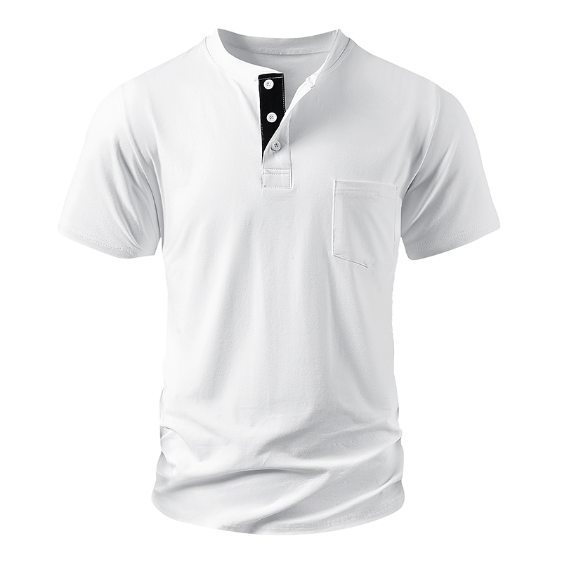 Camiseta Henley Masculina Tama - Mens Fashion Streetwear avaliação e preço