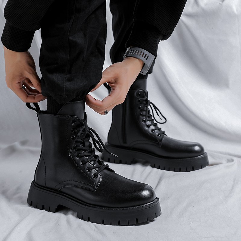 Botas de Couro Genuíno de Luxo - Chelsea Boots Men avaliação e preço