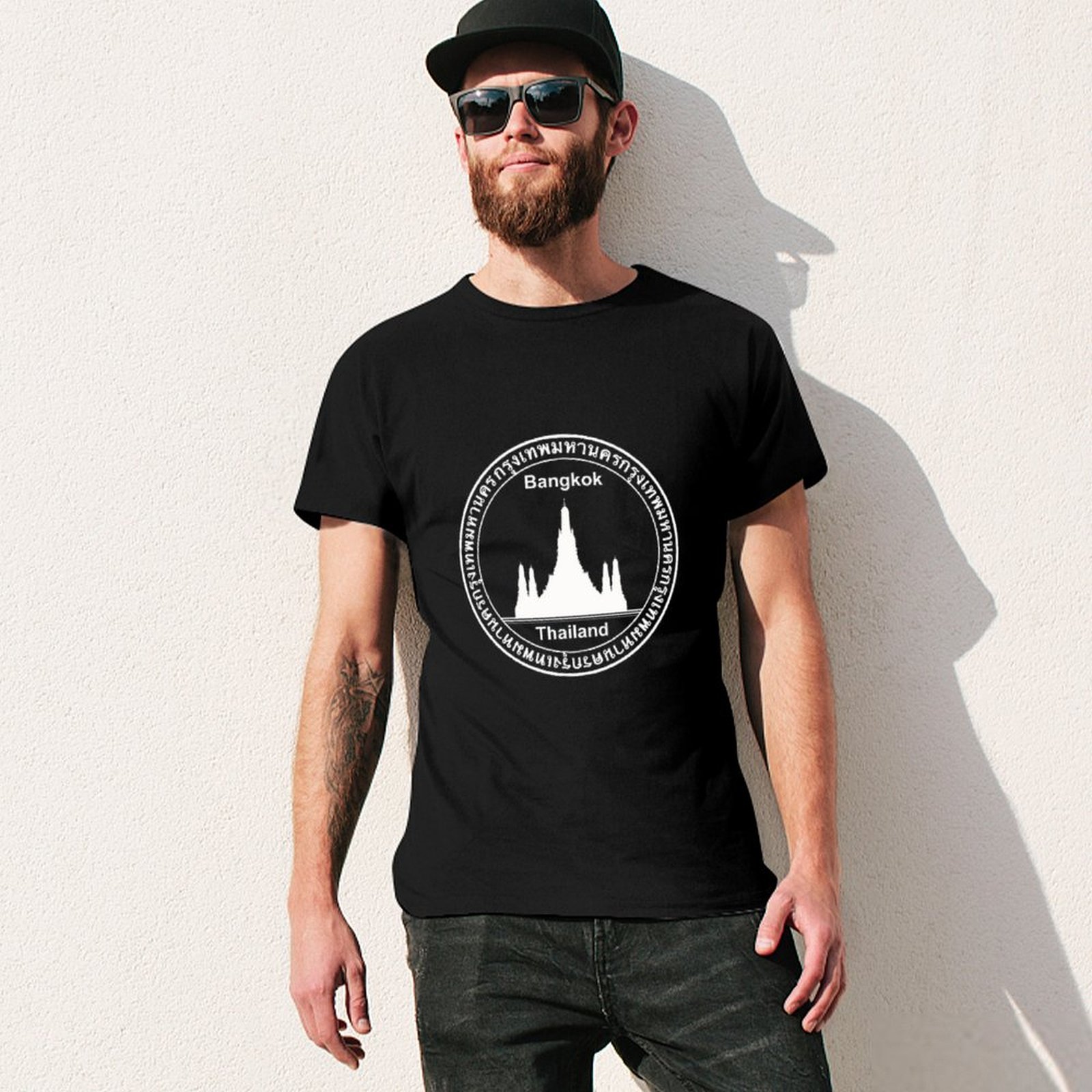 Camiseta de viagem com estampa - Mens Fashion Bangkok avaliação e preço