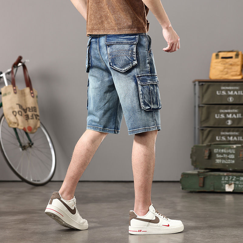 Shorts jeans na altura do joel - Mens Fashion Zip Up avaliação e preço