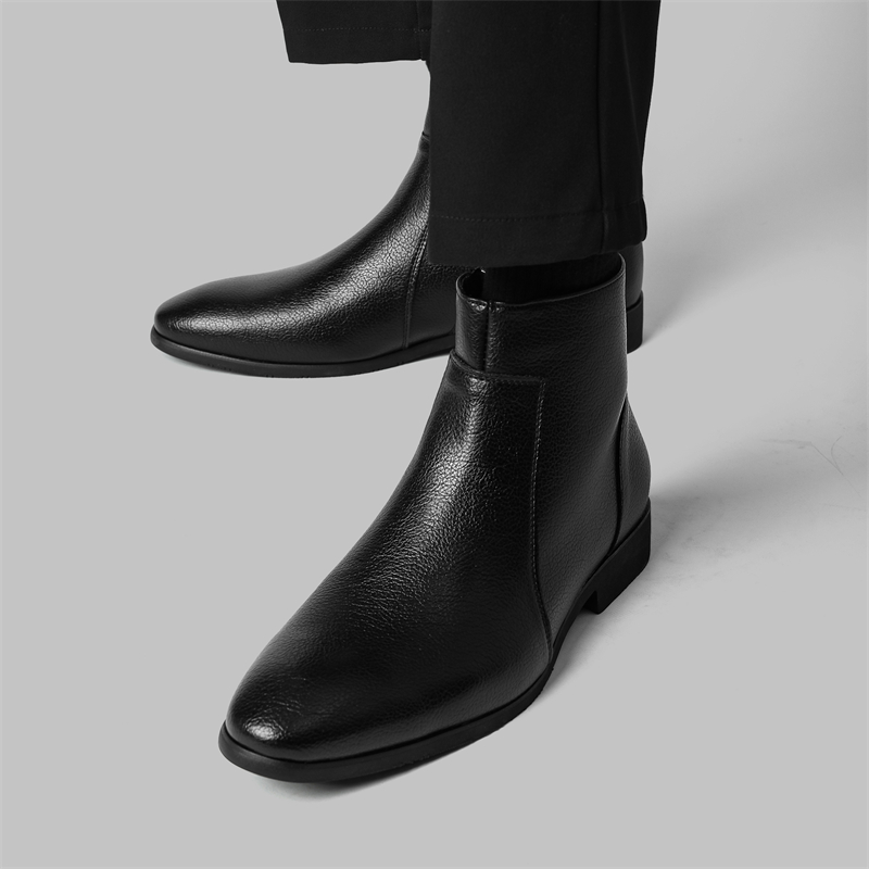 Botas de Couro Macio para Home - Chelsea Boots Men avaliação e preço