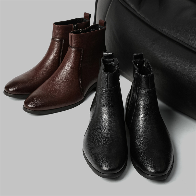 Botas de Couro Macio para Home - Chelsea Boots Men avaliação e preço