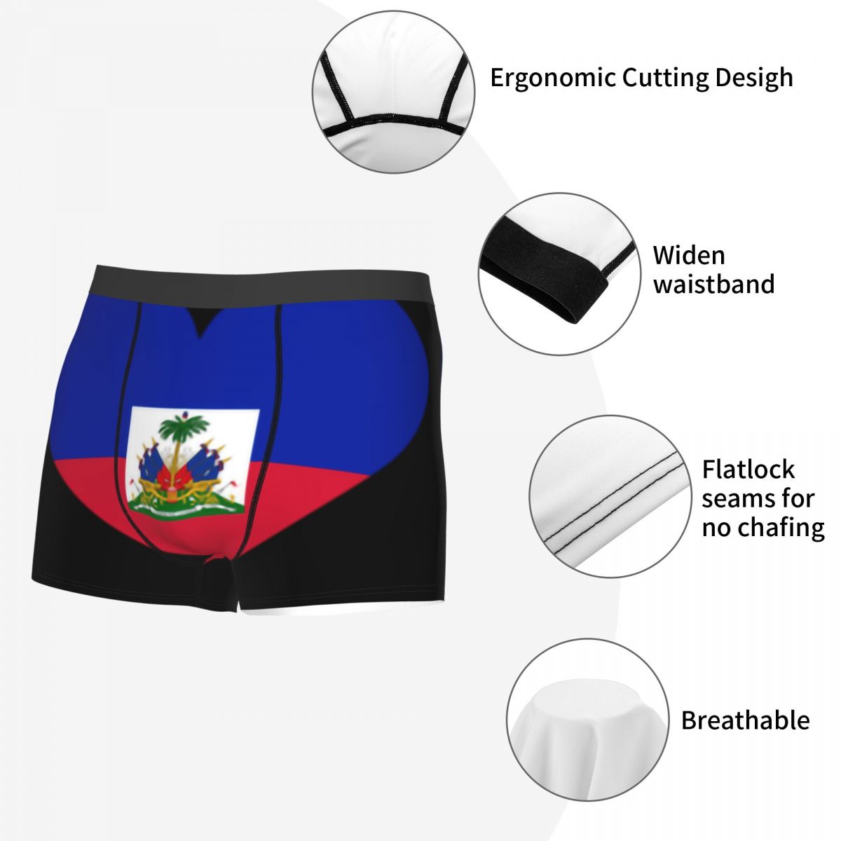 Cuecas boxer com bandeira do H - Men'S Fashion Underwear avaliação e preço