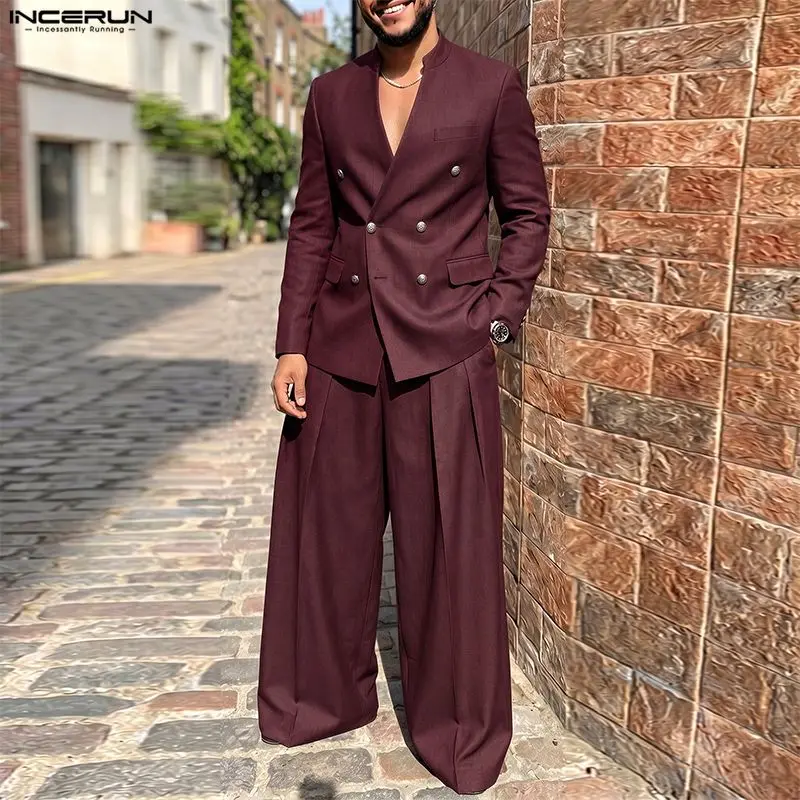 Conjuntos Masculinos INCERUN,  - Mens Fashion Streetwear avaliação e preço