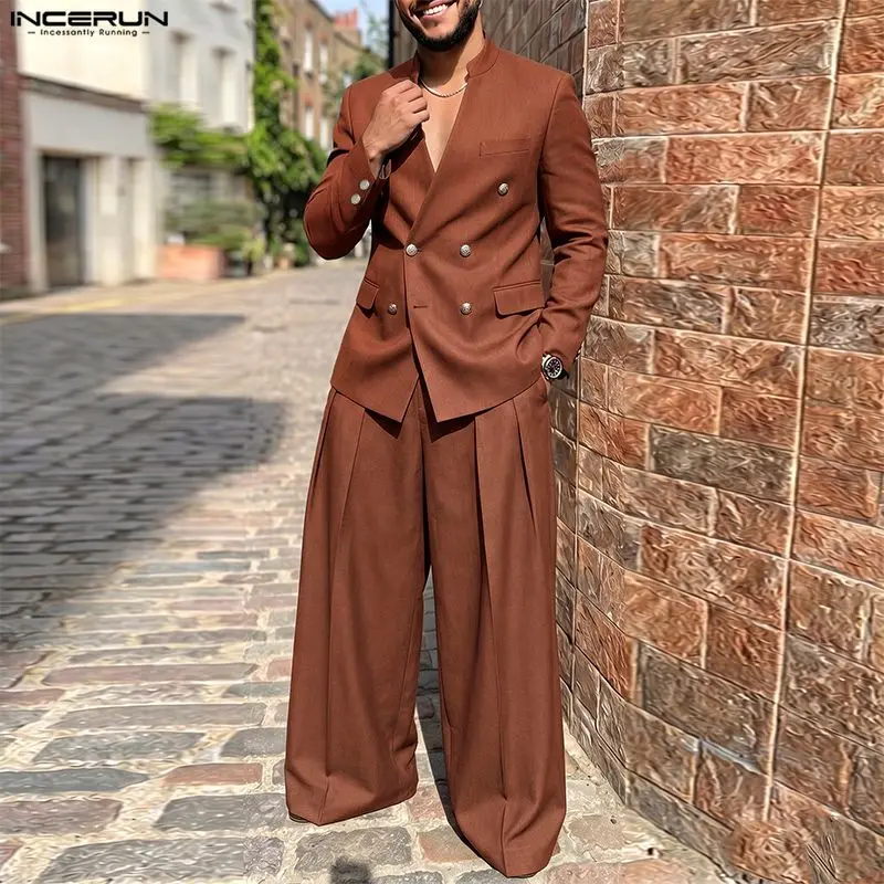 Conjuntos Masculinos INCERUN,  - Mens Fashion Streetwear avaliação e preço