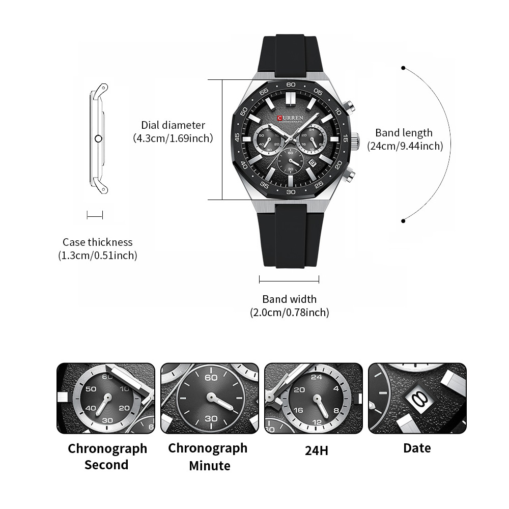 Relógio Esportivo Casual Mascu - Fashion Mens Watches avaliação e preço