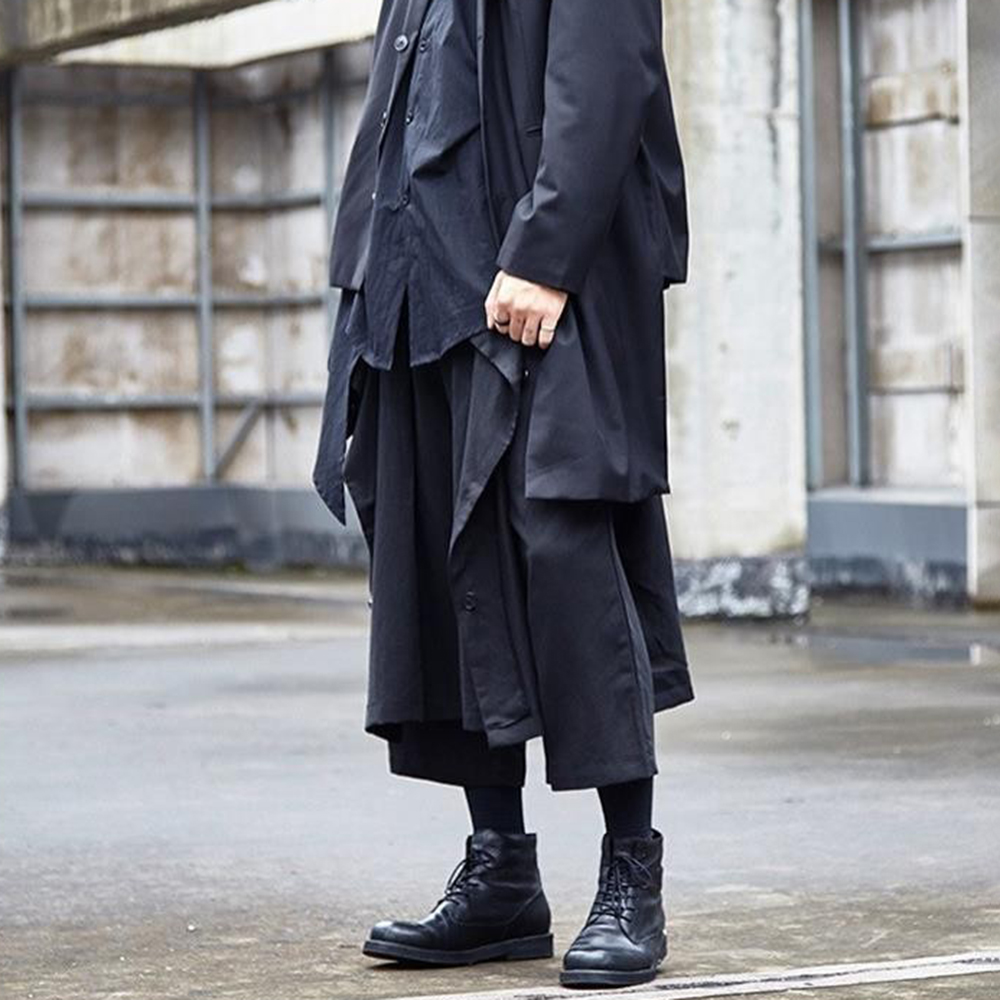 Calças Góticas Escuras Y2K com - Mens Fashion Trends 2026 avaliação e preço