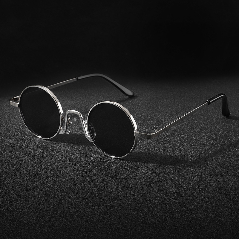 Óculos de Sol Vintage Designer - Men'S Fashion Round Glasses avaliação e preço