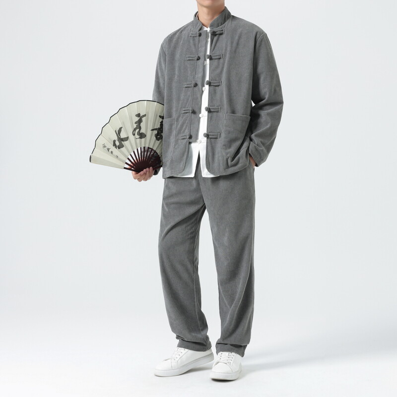 Conjuntos de veludo masculino  - Corduroy Jacket Men avaliação e preço