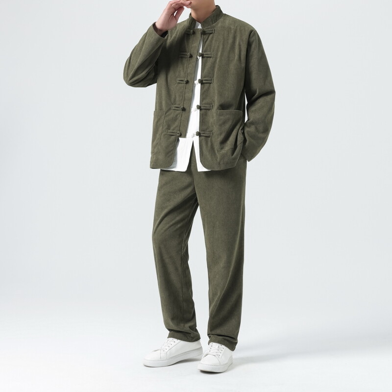 Conjuntos de veludo masculino  - Corduroy Jacket Men avaliação e preço