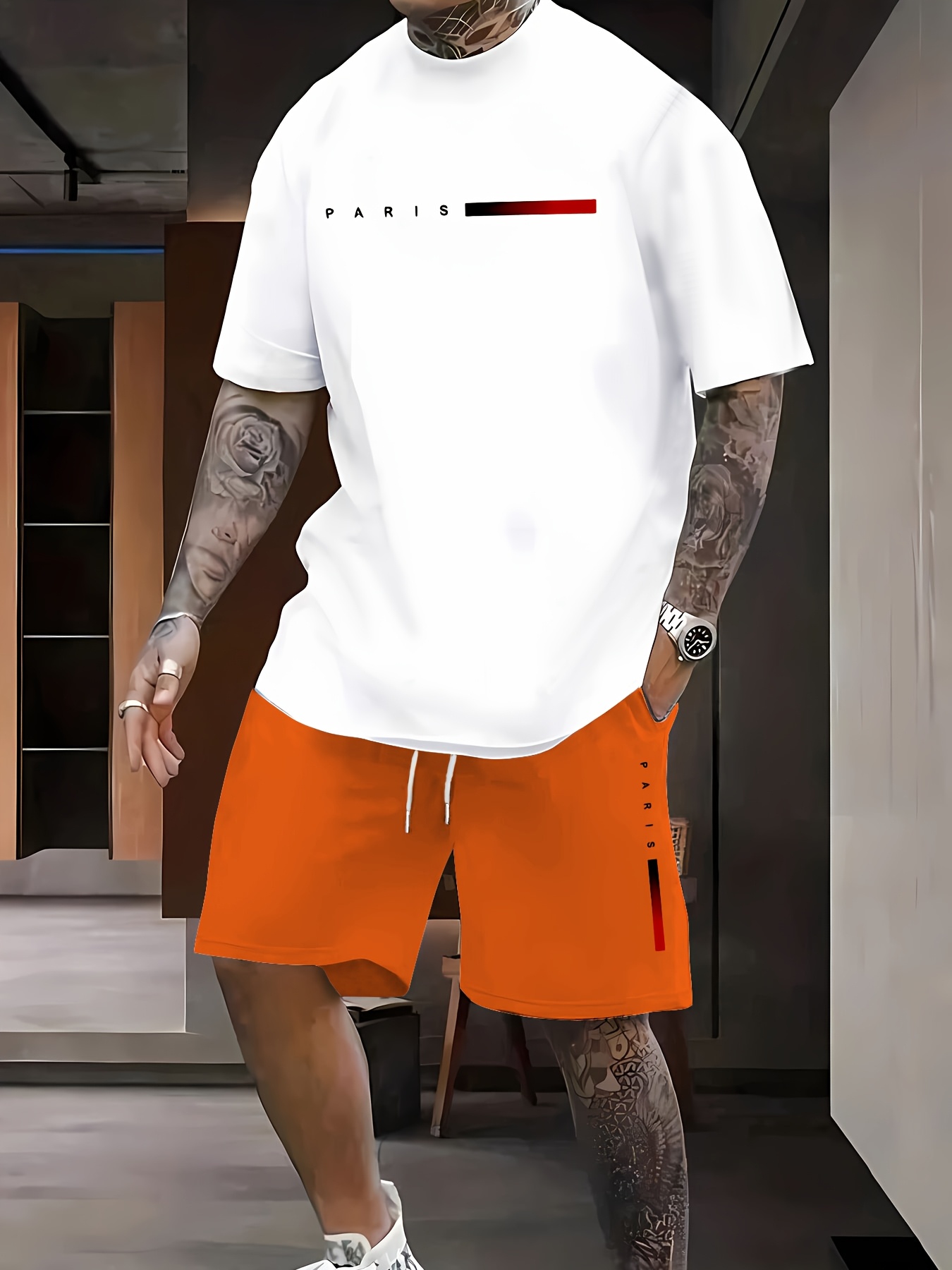 Paris conjunto casual masculin - Paris Fashion Men avaliação e preço