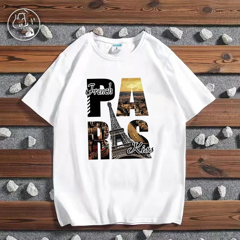 Moda cidade impressa camiseta  - Paris Fashion Men avaliação e preço