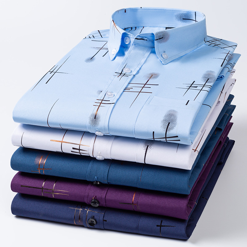 Camisas de vestido masculinas  - Dress Shirt Non-Iron avaliação e preço