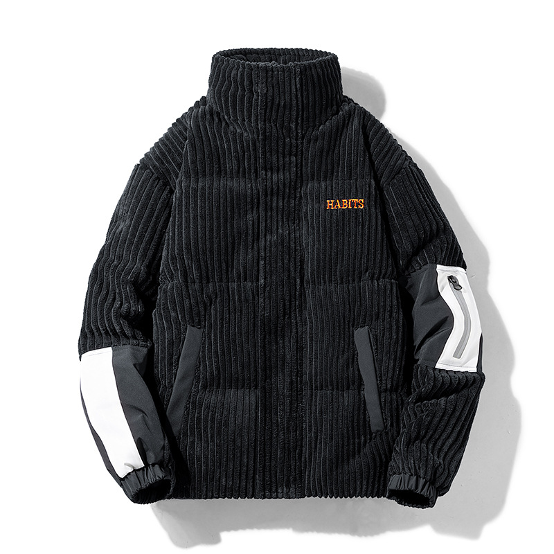 Maqvob alta qualidade ue eua t - Corduroy Jacket Men avaliação e preço