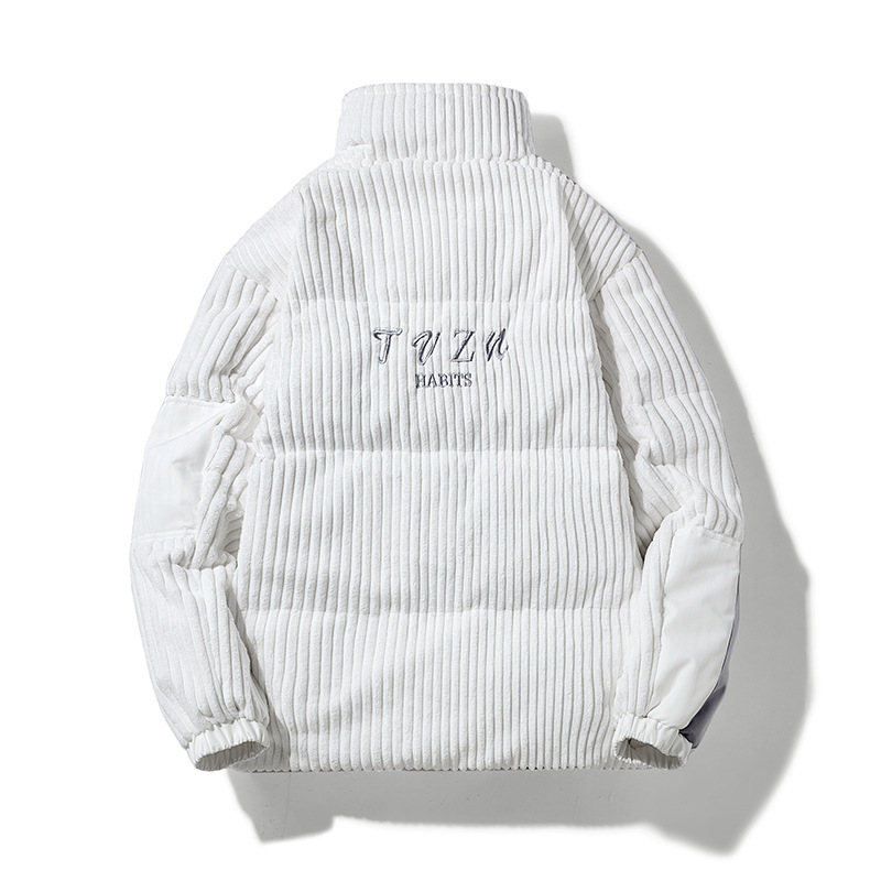 Maqvob alta qualidade ue eua t - Corduroy Jacket Men avaliação e preço