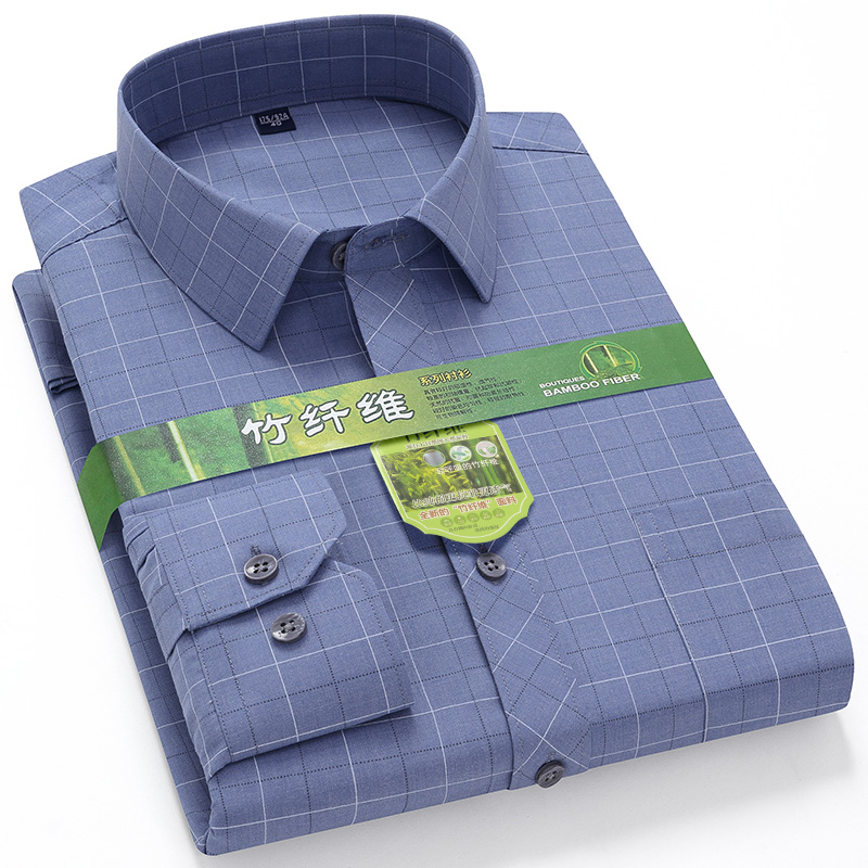 Camisa masculina de fibra de b - Dress Shirt Non-Iron avaliação e preço