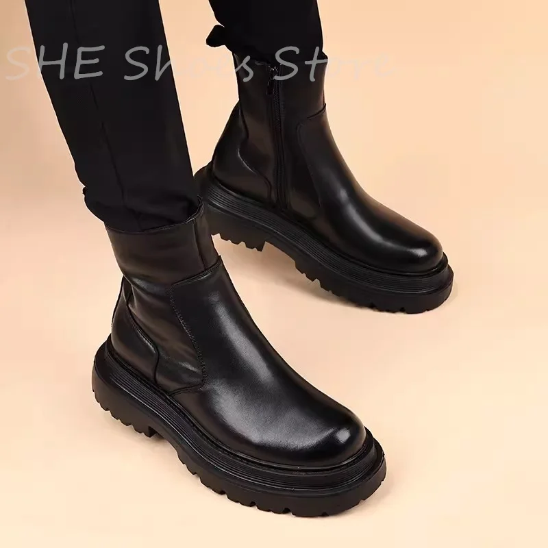 Botas chelsea de fundo robusto - Chelsea Boots Men avaliação e preço