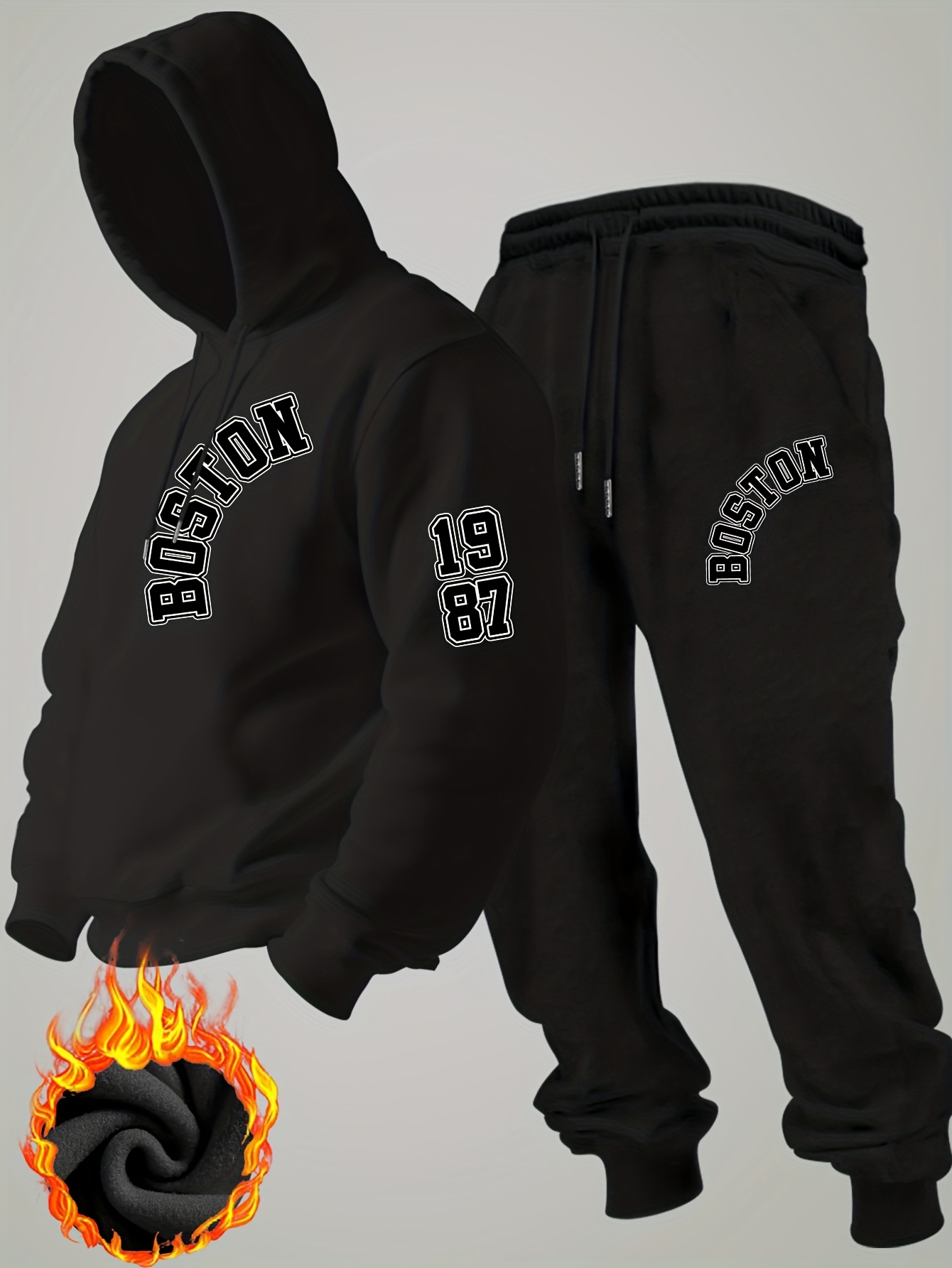 Novo Conjunto de Moletom Mascu - Mens Fashion Streetwear avaliação e preço