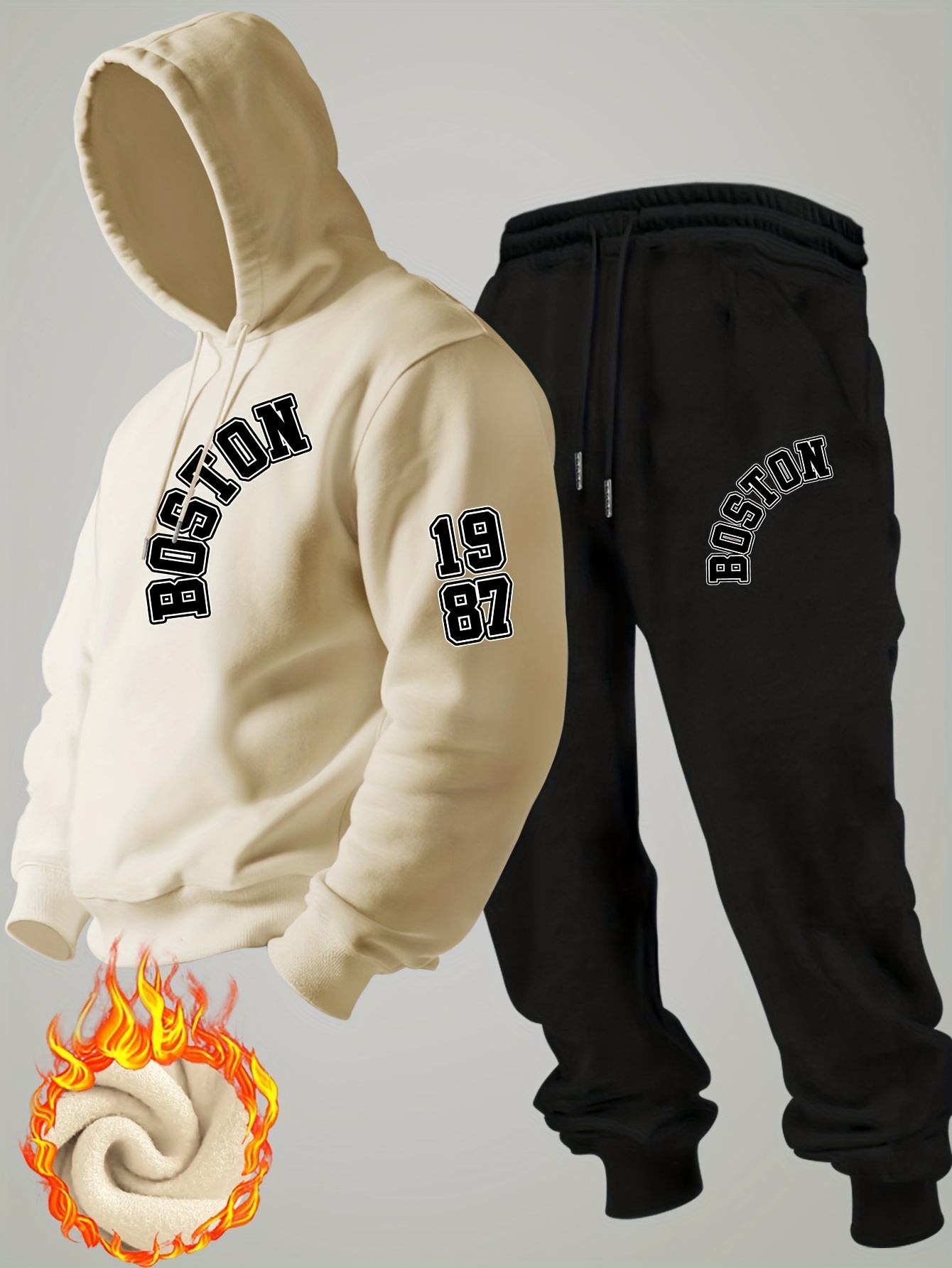 Novo Conjunto de Moletom Mascu - Mens Fashion Streetwear avaliação e preço